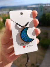 Collana luna resina usato  Trieste
