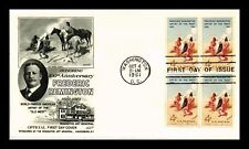 FREDERIC REMINGTON ARTIST OF WEST FDC BLOCO DE 4 INSERÇÃO DE MADEIRA FROTA CAPA EUA comprar usado  Enviando para Brazil