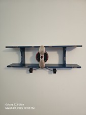 Estantería decorativa para avión madera azul y roja segunda mano  Embacar hacia Mexico