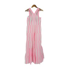 Vestido Lilly Pulitzer Jenette Listrado Halter Maxi Velas Listras 4 Feminino Rosa comprar usado  Enviando para Brazil