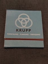 Streichholzheftchen krupp fors gebraucht kaufen  Halstenbek