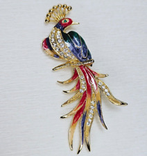 Rhinestone enamel peacock for sale  Johnson City