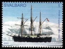 SVALBARD SPITSBERGEN 2023 STATEK FRAM I NANSEN EKSPEDYCJA POLARNA MNH ZNACZKI LOKALNE na sprzedaż  Wysyłka do Poland