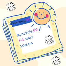 Monopoly_Stickers_Go! - 1-3 estrelas, usado comprar usado  Enviando para Brazil