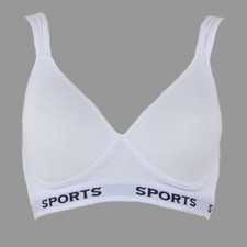 Sutiã esportivo feminino VIOLA'S branco sólido acolchoado sem fio casual tamanho 34D comprar usado  Enviando para Brazil