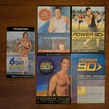 BeachBody Power 90 Boot Camp & Fat Burning System Tony Horton Fitness DVDs Etc, usado comprar usado  Enviando para Brazil