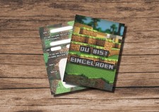 Einladungskarten minecraft geb gebraucht kaufen  Bedburg-Hau