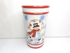 Christmas snowman vase for sale  OMAGH
