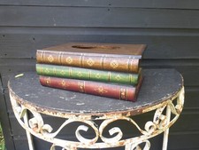 Vintage Madeira Falsa Livros Antigos Dobradiça Top Suporte de Tecido Caixa - Escritório Banheiro comprar usado  Enviando para Brazil