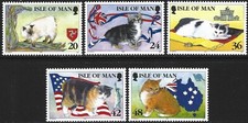 Isla de Man Sg 678/682 1996 Manx Cats MNH segunda mano  Embacar hacia Mexico