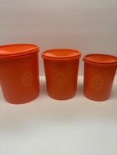 orange tupperware canister set for sale  Layton