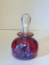 Vintage Pequeno Frasco de Perfume de Vidro Artístico com Dauber, Assinado comprar usado  Enviando para Brazil