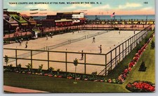 Postcard tennis courts for sale  Saco