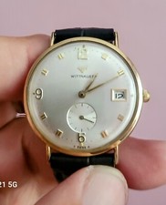 Relógio de pulso masculino vintage WITTNAUER folheado a ouro 10k suíço década de 1950 corda manual comprar usado  Enviando para Brazil