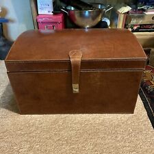 Small leather trunk for sale  IPSWICH