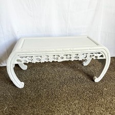 Chinoiserie white wooden for sale  Delray Beach