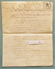 Acte papier parchemin d'occasion  Rillieux-la-Pape