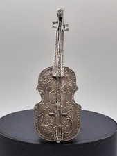 Violoncelo antigo de prata esterlina feito à mão início do século XIX arte rara com marca registrada  comprar usado  Enviando para Brazil