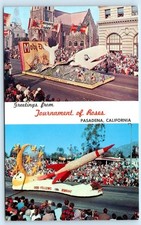 Cartão postal foguete PASADENA, CA ~ Odd Fellows Float ROSE PARADE Moby Dick c1960s comprar usado Cartão postal foguete PASADENA, CA ~ Odd Fellows Float ROSE PARADE Moby Dick c1960s comprar usado  Enviando para Brazil