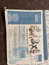 Walt disney stock for sale  Santa Paula