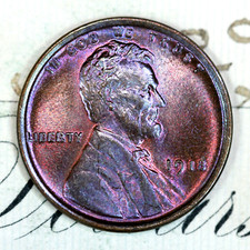 * 1918-P * PRISTINE+ GEM BU MS LINCOLN WHEAT PENNY * DA COLEÇÃO ORIGINAL comprar usado  Enviando para Brazil