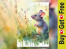 Mouse grass watercolor for sale  PORTSMOUTH