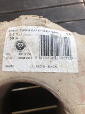 2.5mm cable red for sale  SUTTON