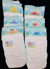 Lote 6 Conjunto Diferente 2009 Vintage Pampers Baby Dry Tamanho 5 Fraldas Sesame Street comprar usado  Enviando para Brazil