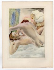 Erotic lithograph 1934 d'occasion  Expédié en Belgium