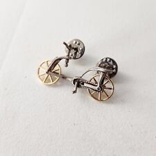 Broche de lapela vintage prata esterlina para bicicleta com rodas móveis assinado KB * comprar usado  Enviando para Brazil