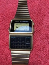 Relógio digital Casio Data Bank dourado, usado comprar usado  Enviando para Brazil