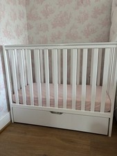 Baby cot white for sale  BECKENHAM