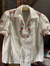 Weiße folklore bluse gebraucht kaufen  Leuna