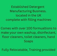 Detergent manufacturing formul for sale  BATLEY