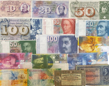 Swiss banknotes choice for sale  BURNTWOOD
