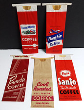 Sacos de café vazios não usados lote publicitário de 1 lb (Qtd. 5) Pounda Santo torrada fria comprar usado  Enviando para Brazil