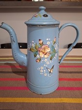 Ancienne cafetière émaillée d'occasion  Vallon-en-Sully