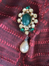 Brooch gripoix pearl d'occasion  Verfeil