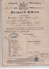 Württ heimatschein wiesenstei gebraucht kaufen  Deutschland