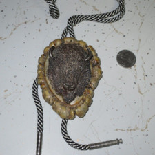 Antigo Cordão Bolo Base de Chifre Tom Prata Buffalo Western Raro comprar usado  Enviando para Brazil