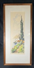 Vintage signed watercolor for sale  Abingdon