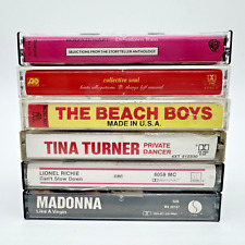 Lot 6 Various Artist Cassette Tapes Madonna Tina Turner Lionel Richie Beach Boys comprar usado  Enviando para Brazil