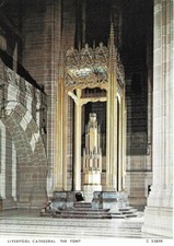 Catedral de Liverpool | A Fonte | Cartão postal foto real (800) comprar usado  Enviando para Brazil