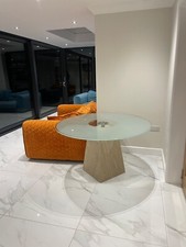Travertine circular frosted for sale  MARCH