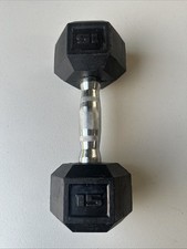 Barbell 15lb coated for sale  Marlboro