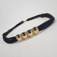 Usado, Cinto de corda elástica 38 40 42 Concho vintage ouro preto comprar usado  Enviando para Brazil