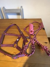 Pink headcollar lead for sale  MATLOCK