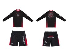 Albino and Preto X Shadow Conspiracy Rash Guard LS e uniforme Bjj curto ajustado comprar usado  Enviando para Brazil