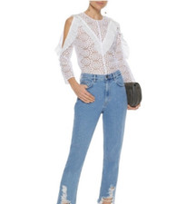 Blusa de renda Sandro Paris feminina tamanho 2/M E11267E comprar usado Blusa de renda Sandro Paris feminina tamanho 2/M E11267E comprar usado  Enviando para Brazil