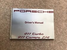 Porsche driver manual for sale  KINGSBRIDGE